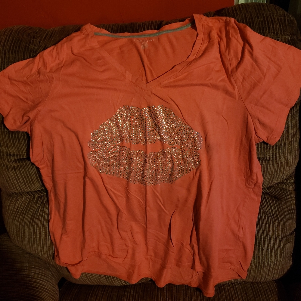 Women's Rhinestone Lips shirt